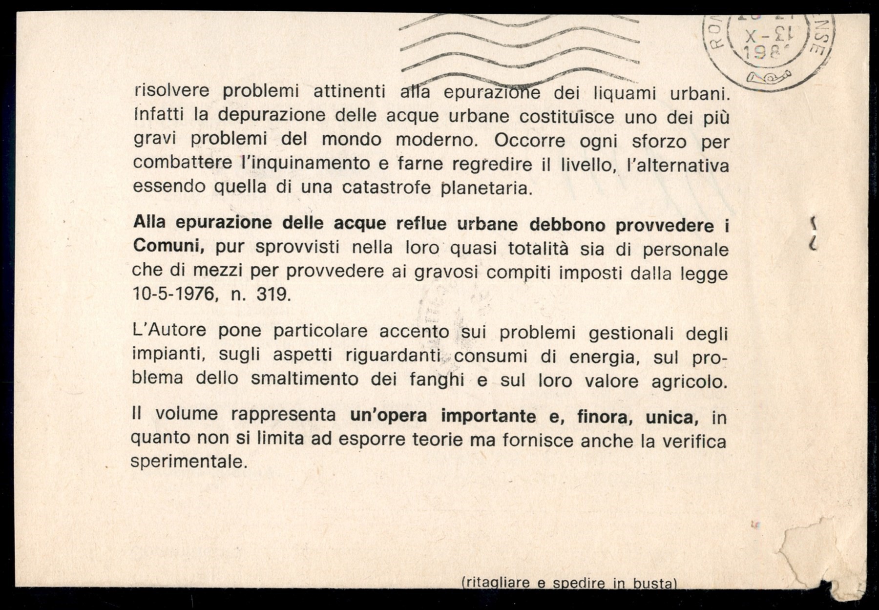 Italia / Repubblica / Posta Ordinaria