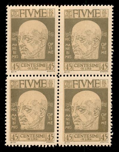 Italia / Occupazioni i Guerra Mondiale / Fiume / Posta Ordinaria