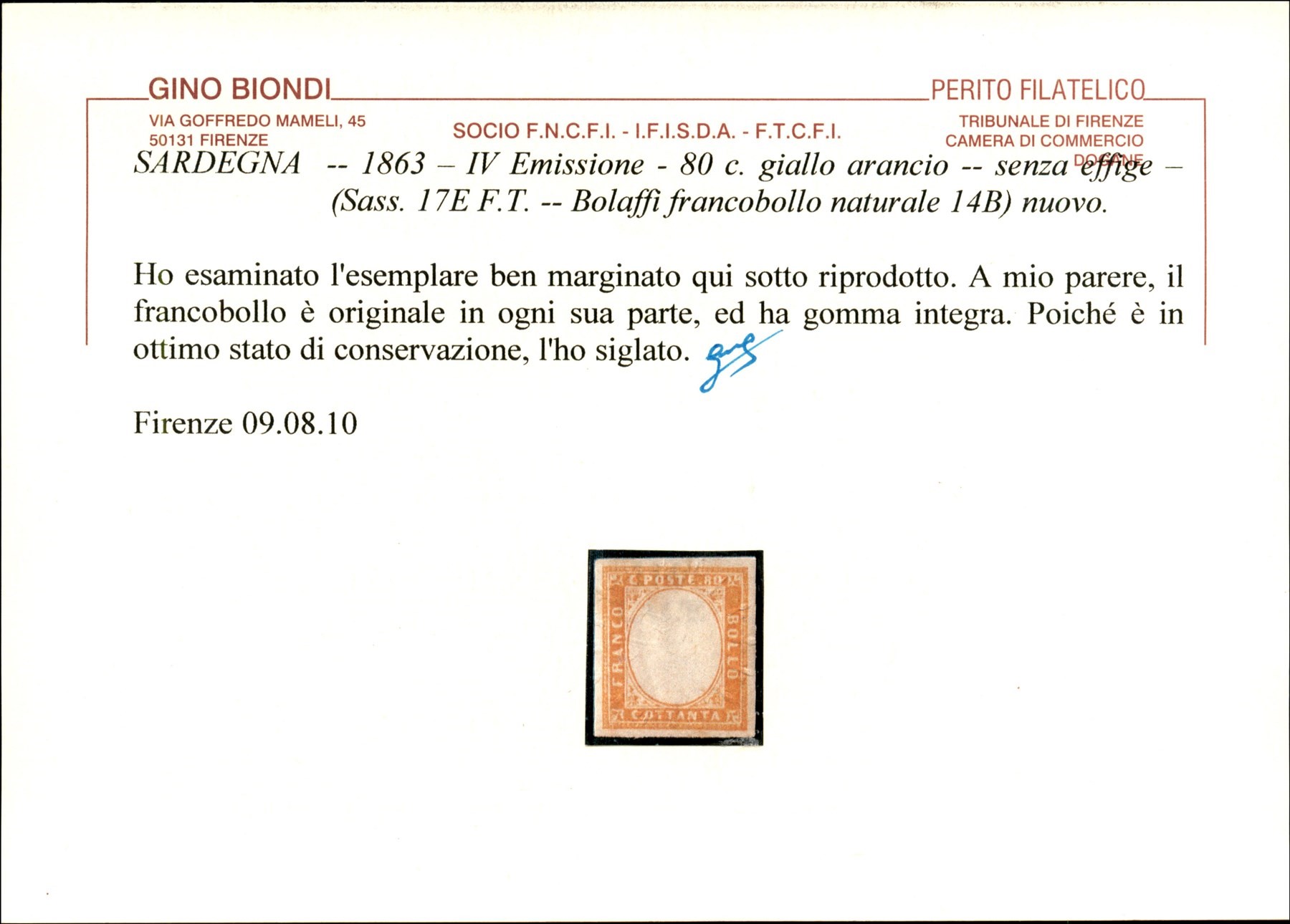 ITALIA / Antichi Stati Italiani / Sardegna / Posta ordinaria