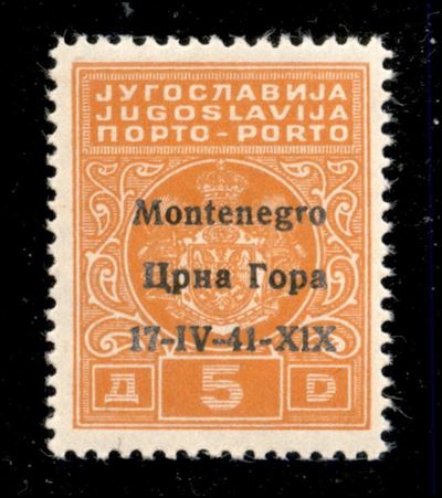 Italia / Occupazioni II Guerra Mondiale / Montenegro / Segnatasse