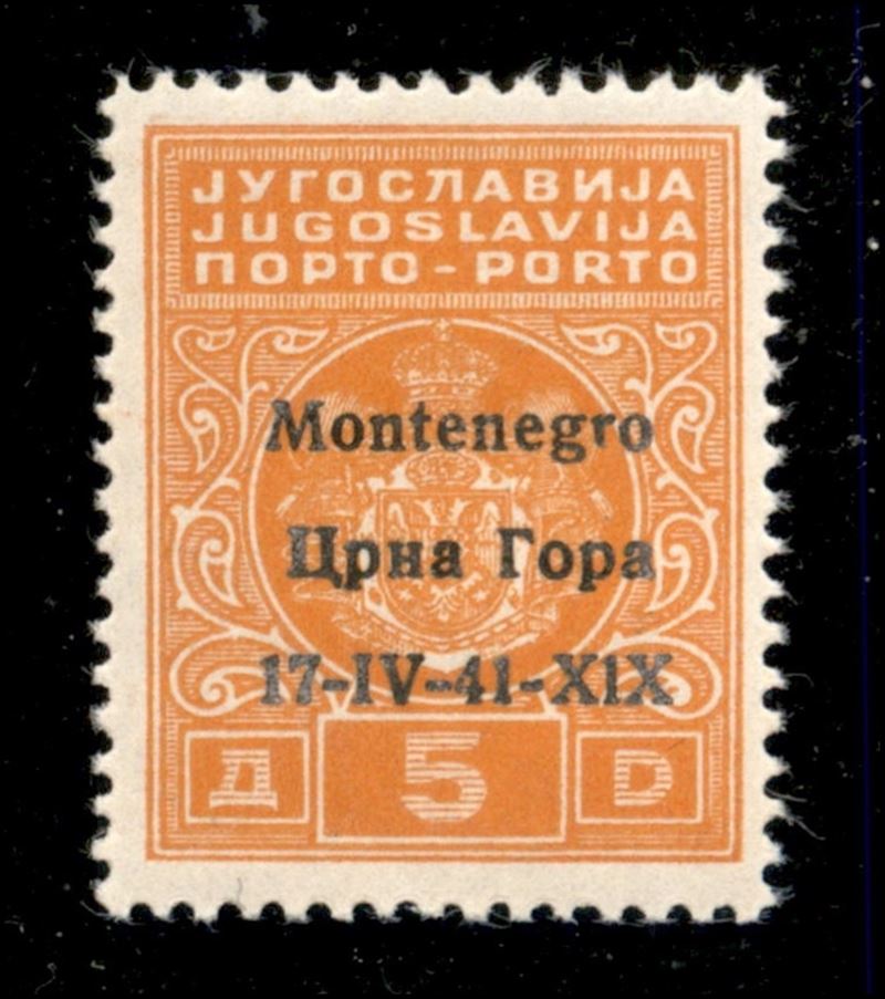 Italia / Occupazioni II Guerra Mondiale / Montenegro / Segnatasse