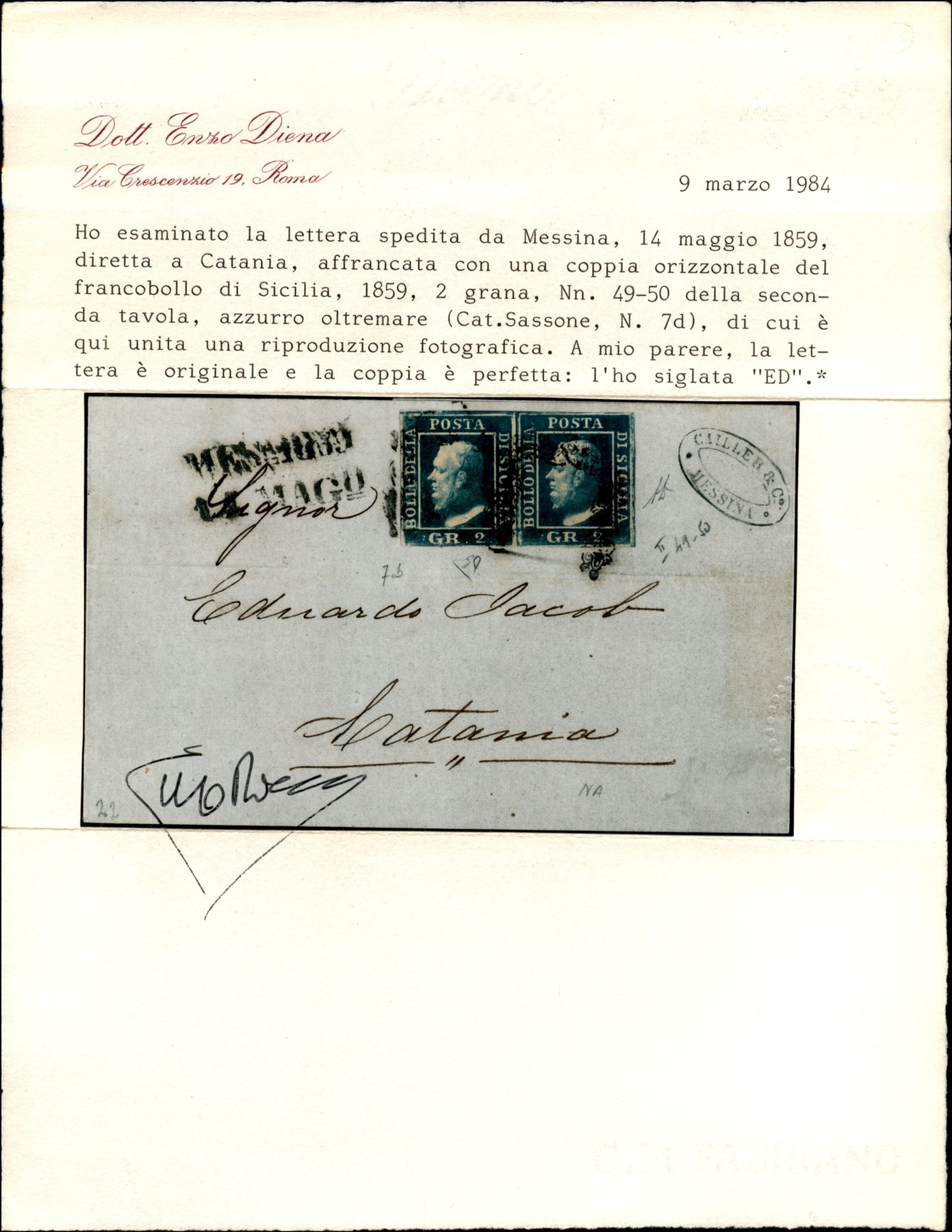 Italia / Antichi Stati Italiani / Sicilia / Posta Ordinaria