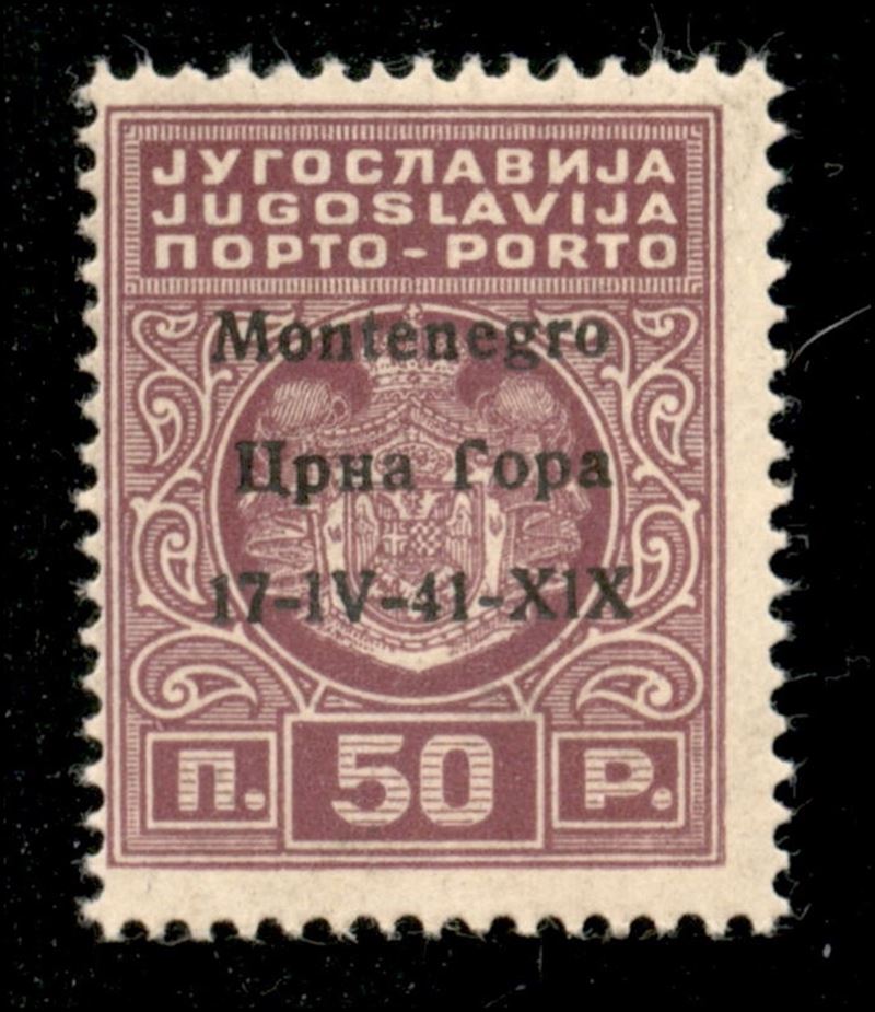 Italia / Occupazioni II Guerra Mondiale / Montenegro / Segnatasse