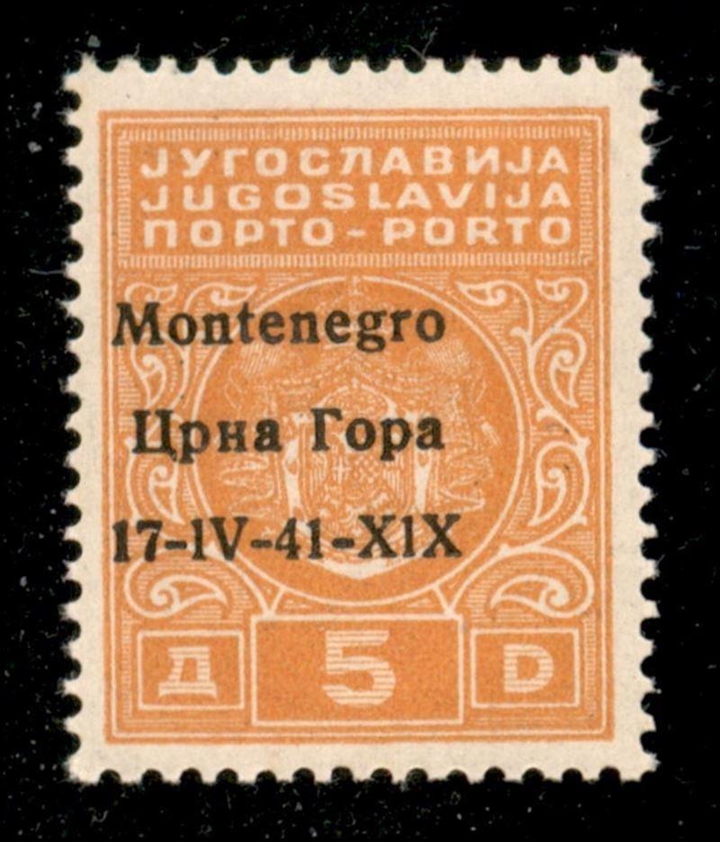 Italia / Occupazioni II Guerra Mondiale / Montenegro / Segnatasse