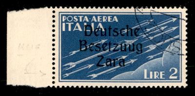 Italia / Occupazioni Straniere di Territori Italiani / Occupazione Tedesca / Zara / Posta Aerea
