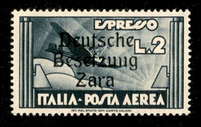 Italia / Occupazioni Straniere di Territori Italiani / Occupazione Tedesca / Zara / Posta Aerea