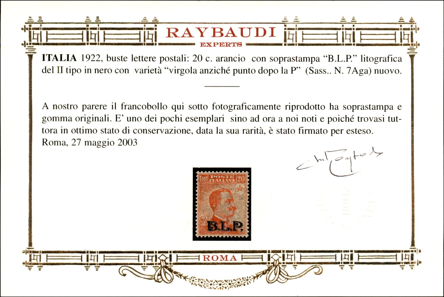 Italia / Regno / b.L.p
