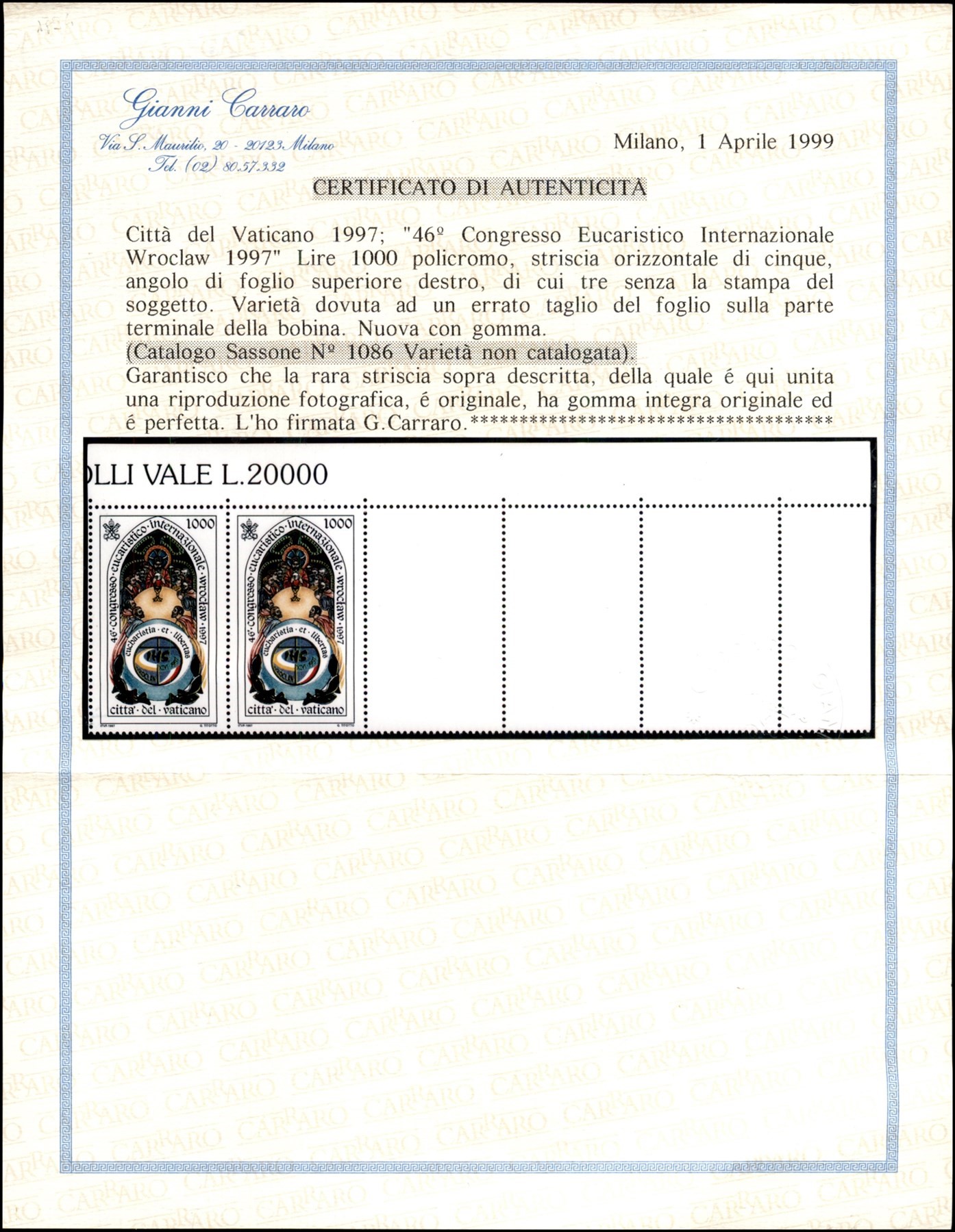 Vaticano / Posta Ordinaria