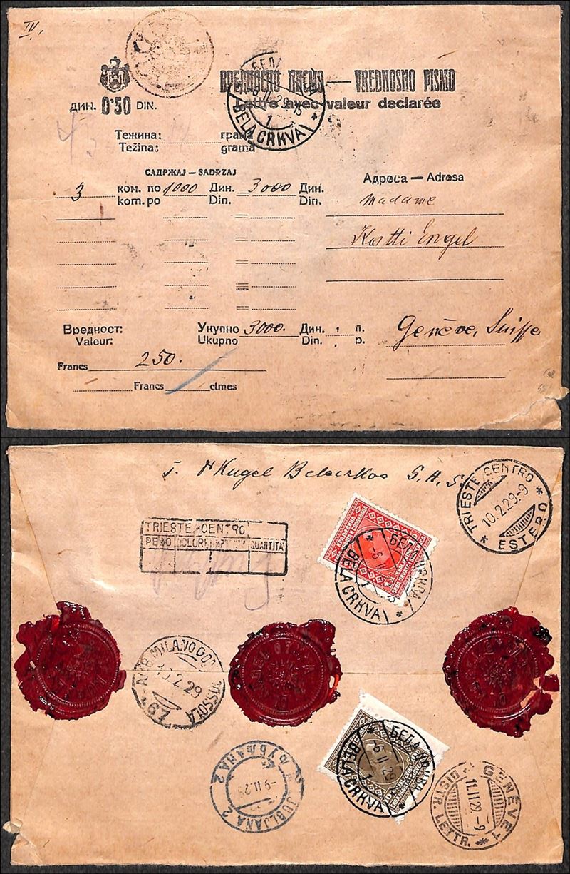 Jugoslavia / Posta Ordinaria