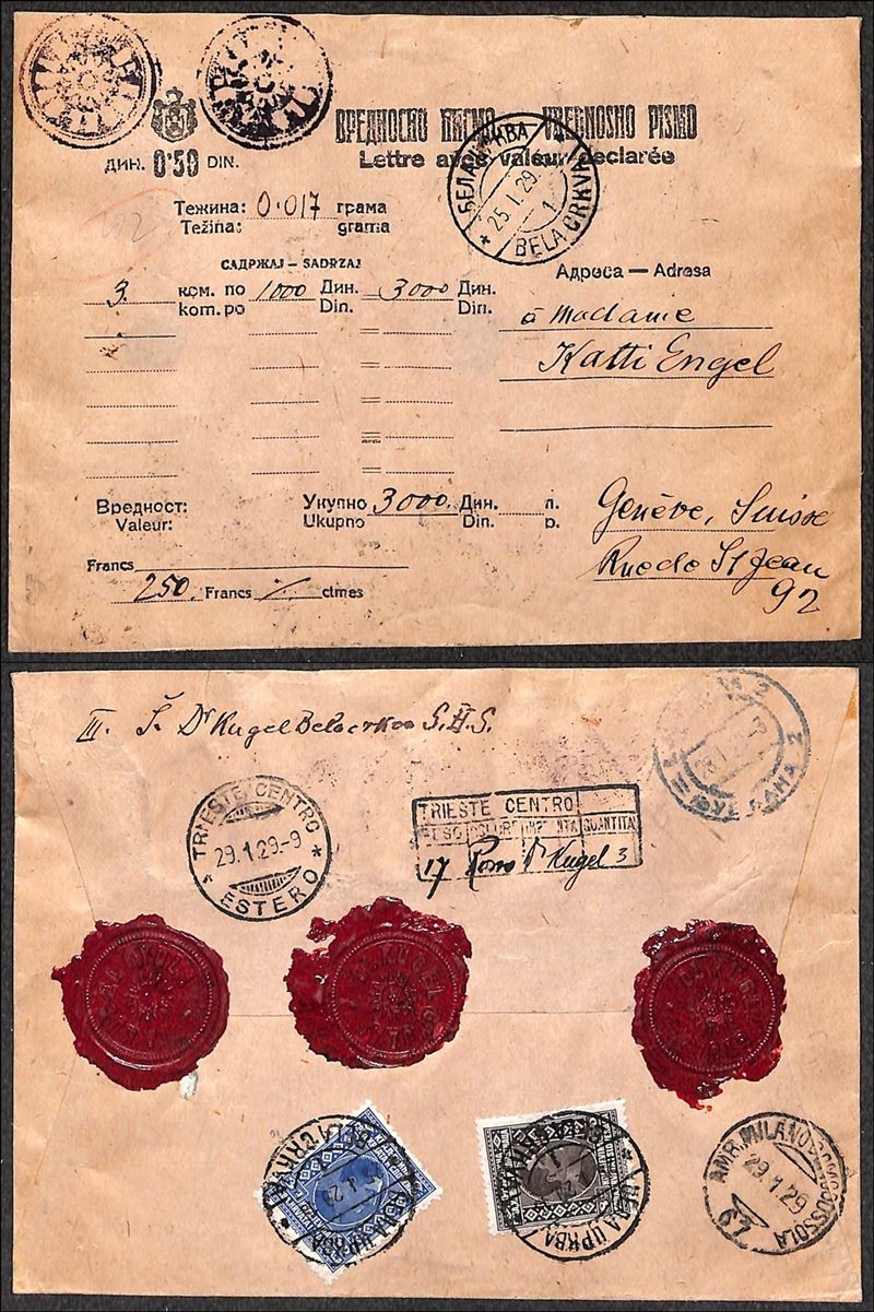 Jugoslavia / Posta Ordinaria