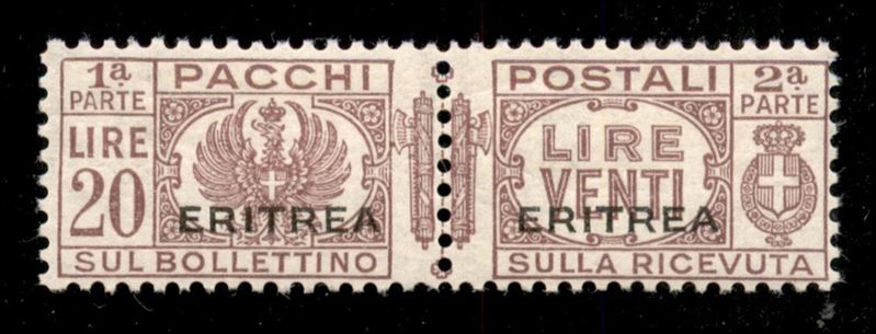 Italia / Colonie / Eritrea / Pacchi Postali