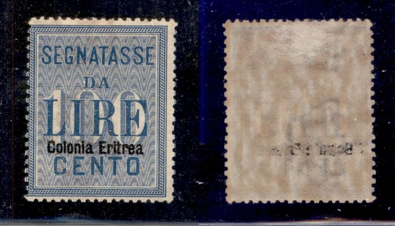 Italia / Colonie / Eritrea / Segnatasse
