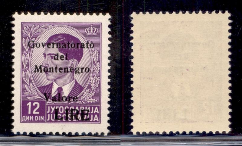 Italia / Occupazioni II Guerra Mondiale / Montenegro / Posta Ordinaria
