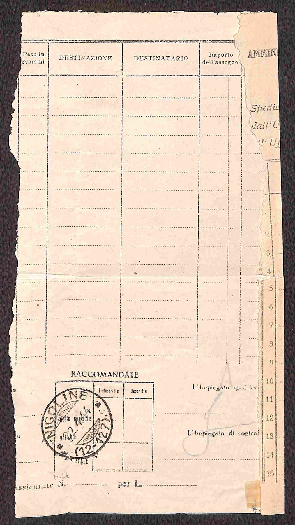 Italia / Rsi / G.n.r. Brescia / Segnatasse