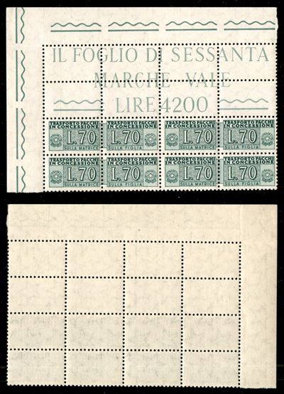 Italia / Repubblica / Pacchi Postali