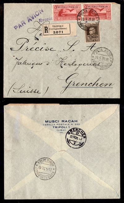 Italia / Colonie / Tripolitania / Aerogrammi