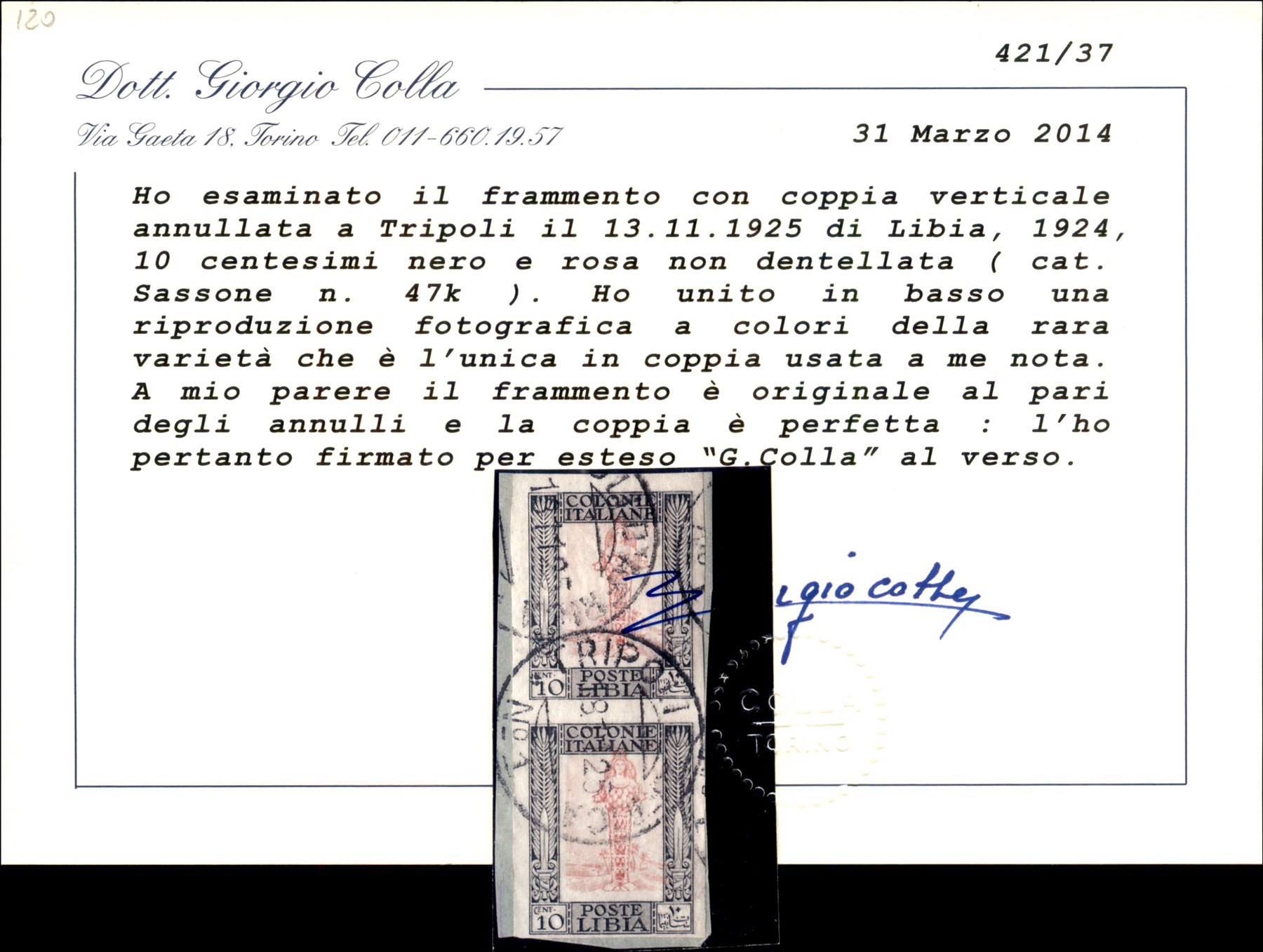 Italia / Colonie / Libia / Posta Ordinaria