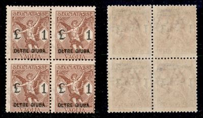 Italia / Colonie / Oltre Giuba / Segnatasse per Vaglia