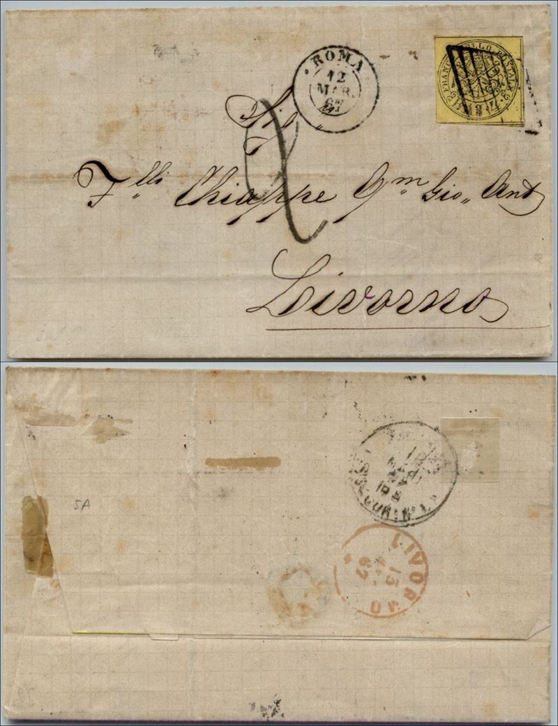 ITALIA / Antichi Stati Italiani / Stato pontificio / Posta ordinaria