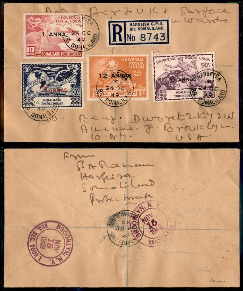 Gran Bretagna / Colonie / Raccomandata