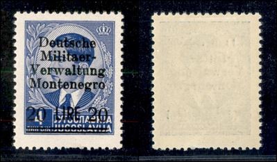 Italia / Occupazioni Straniere di Territori Italiani / Occupazione Tedesca / Montenegro / Posta O...