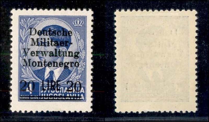 Italia / Occupazioni Straniere di Territori Italiani / Occupazione Tedesca / Montenegro / Posta O...