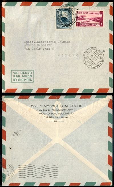 Italia / Colonie / Somalia a.f.I.s. / Aerogrammi