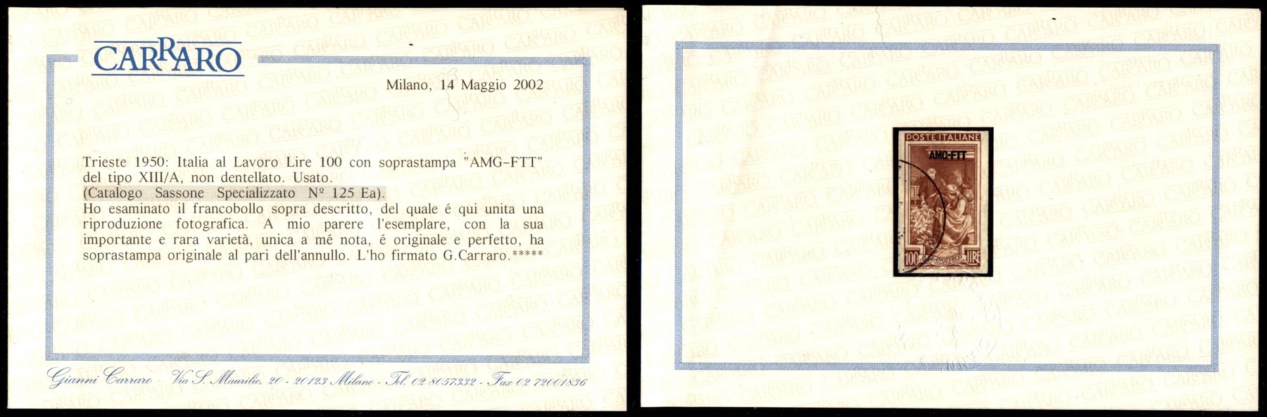 Italia / Trieste / Trieste Amg Ftt / Posta Ordinaria