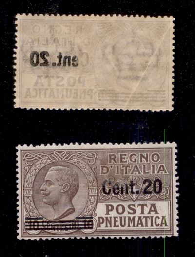 Italia / Regno / Posta Pneumatica