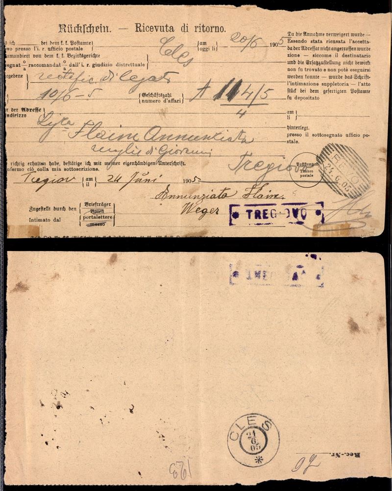 Italia / Antichi Stati Italiani / Territori Italiani D'austria / Posta Ordinaria