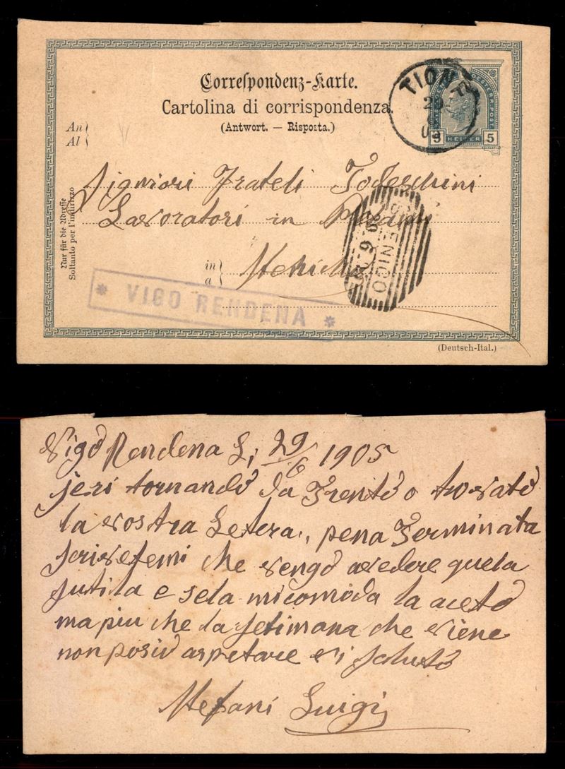 Italia / Antichi Stati Italiani / Territori Italiani D'austria / Posta Ordinaria