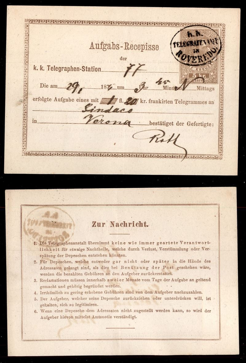 Italia / Antichi Stati Italiani / Territori Italiani D'austria / Posta Ordinaria