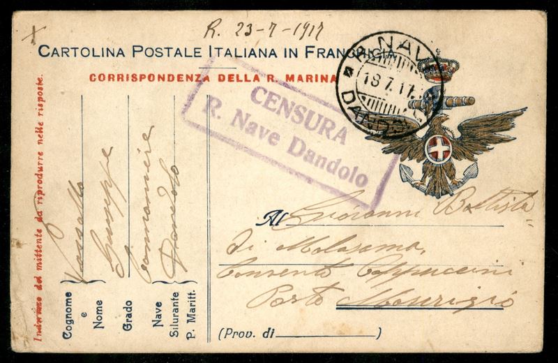 Italia / Regno / Vittorio Emanuele III / Navigazione