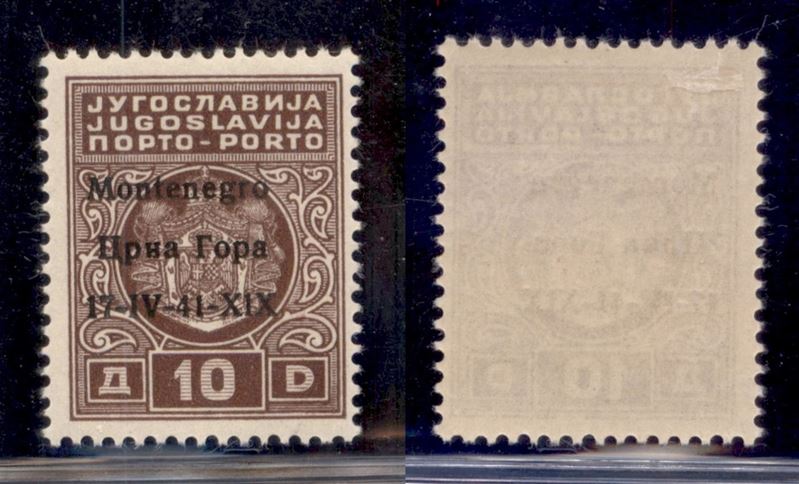 Italia / Occupazioni II Guerra Mondiale / Montenegro / Segnatasse
