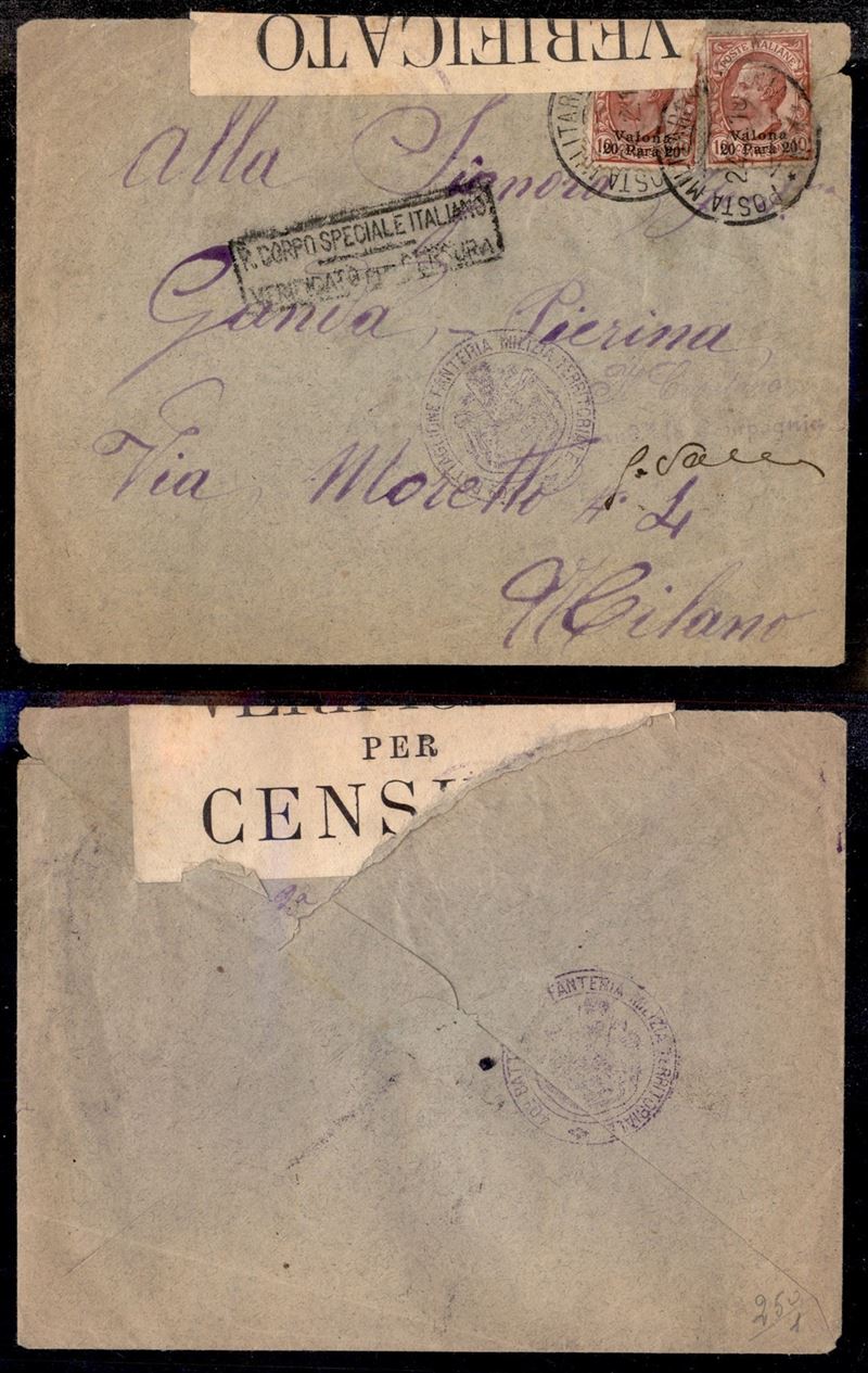 Italia / Uffici Postali All'estero / Levante / Valona / Posta Ordinaria