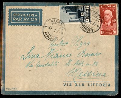 Italia / Colonie / Etiopia / Aerogrammi