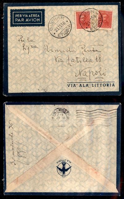 Italia / Colonie / Etiopia / Aerogrammi