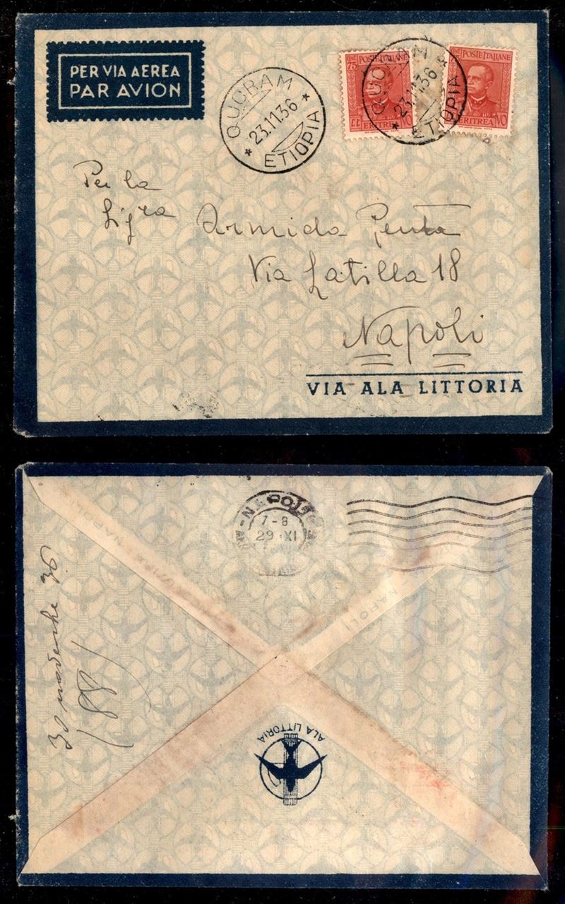 Italia / Colonie / Etiopia / Aerogrammi
