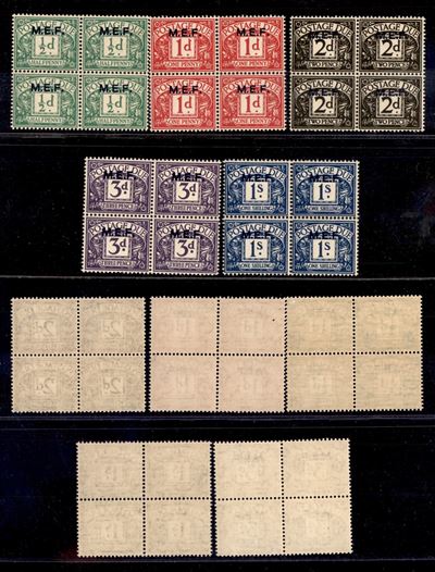 Italia / Occupazioni Straniere delle Colonie / Occupazione Britannica / M.e.f. / Segnatasse