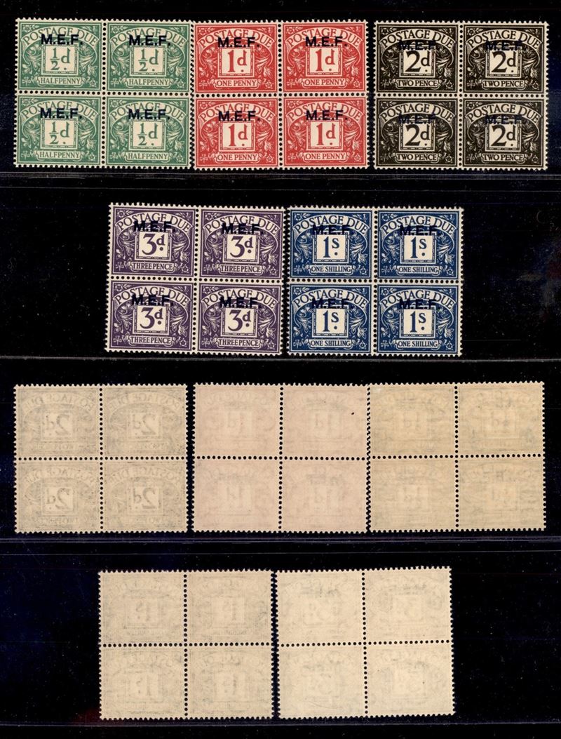 Italia / Occupazioni Straniere delle Colonie / Occupazione Britannica / M.e.f. / Segnatasse