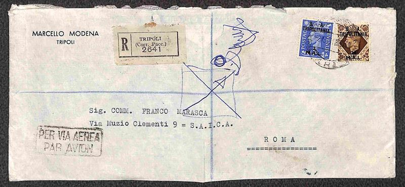 Italia / Occupazioni Straniere delle Colonie / Occupazione Britannica / b.M.a./b.a. Tripolitania ...