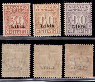 Italia / Colonie / Libia / Servizio Commissioni