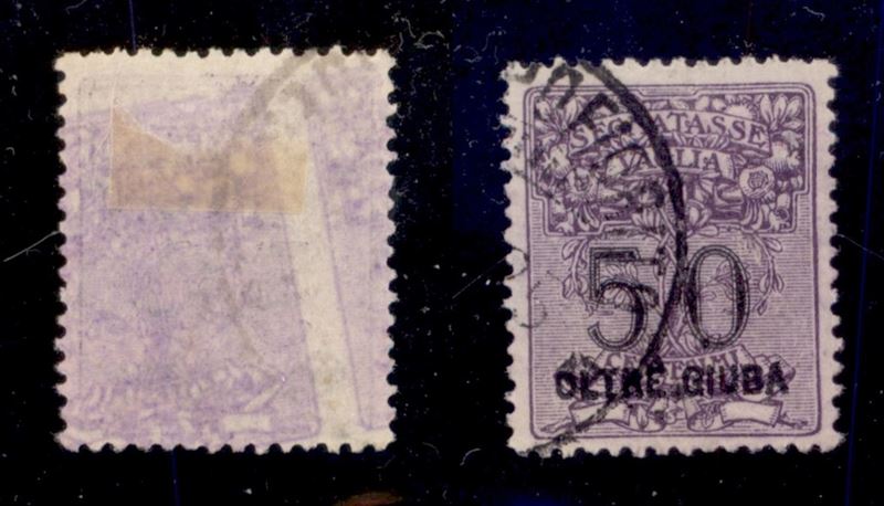 Italia / Colonie / Oltre Giuba / Segnatasse per Vaglia