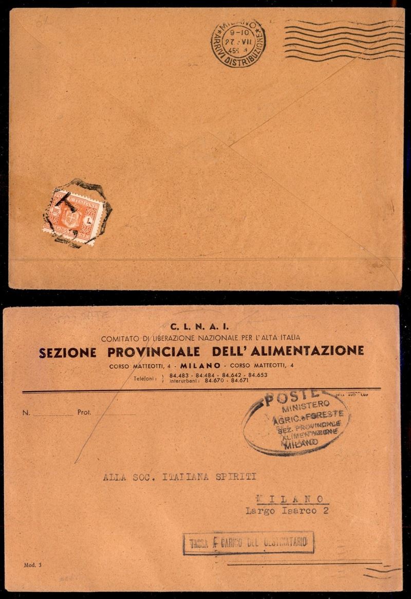Italia / C.L.n. / Posta Ordinaria