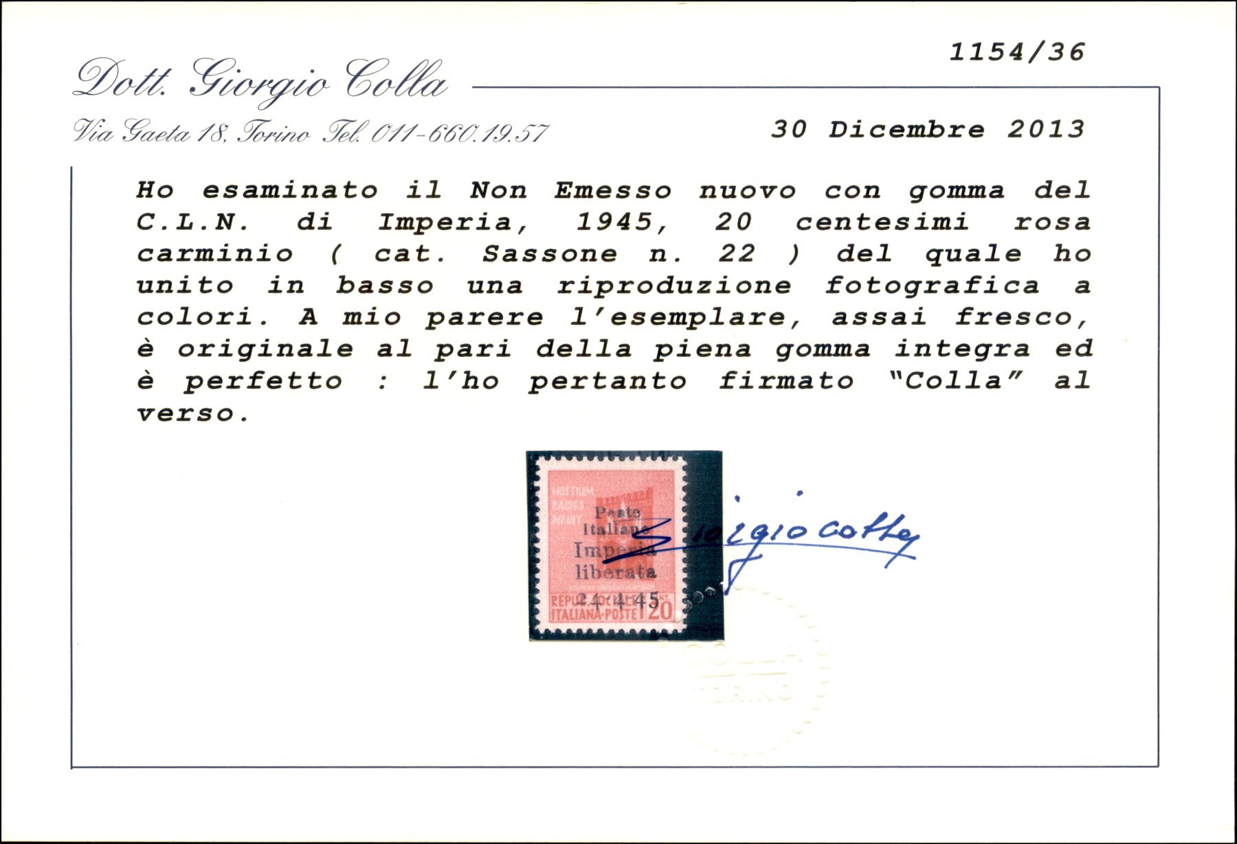 Italia / C.L.n. / Imperia / Posta Ordinaria