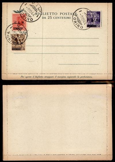 Italia / C.L.n. / Torino / Posta Ordinaria