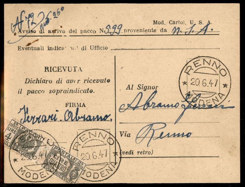 Italia / Repubblica / Pacchi Postali