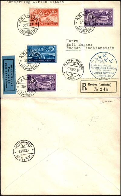 Liechtenstein / Aerogrammi