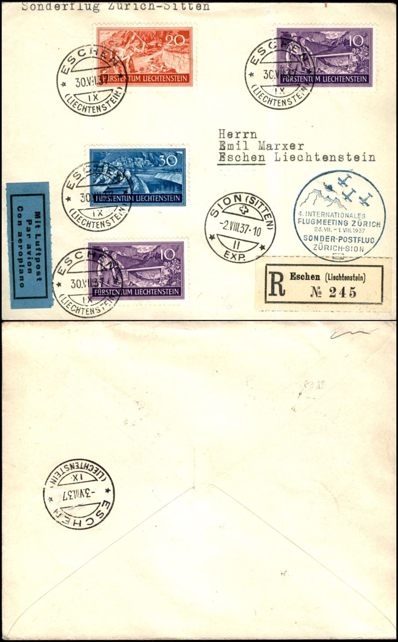 Liechtenstein / Aerogrammi