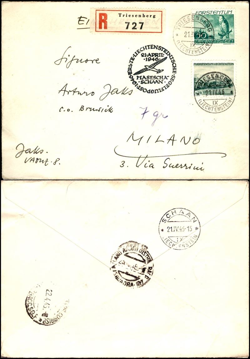 Liechtenstein / Aerogrammi